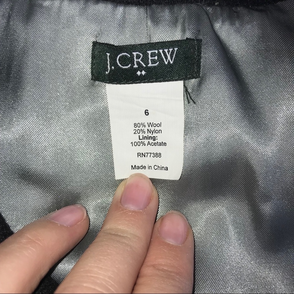 J. Crew Factory Ruffle Wool Jacket - Picture 6 of 7